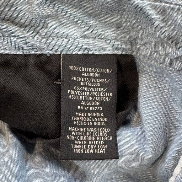 O'Neill Mens 36 Chino Shorts Light Blue Flat Front Striped Cotton Standard Fit - Picture 9 of 14